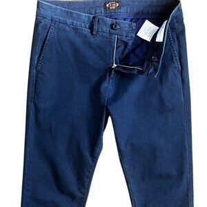 TOD’S MEN’S NAVY SLIM FIT COTTON TROUSERS – MADE IN ITALY – SIZE 32 X 30 MINT